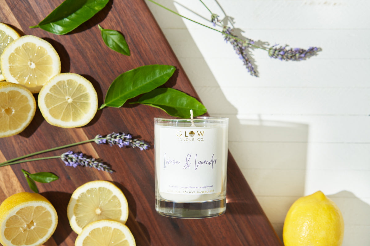 GIFTS: 'Glow with the flow' comfort candle (soy wax)